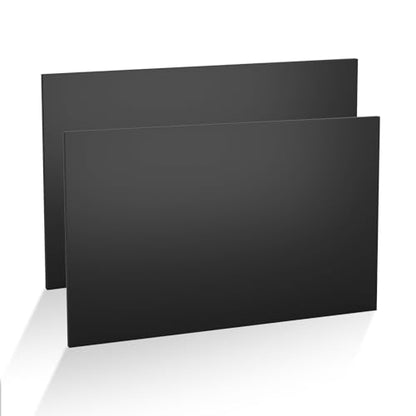 2Pcs Black HDPE Sheet 1/2" Thick 12" x 16" - color: Black, size: 12'' X 16''