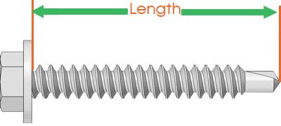 #6 x 3/8" Hex Washer Head Self Drilling Screws, 410 Stainless, 100 Pack - size: #6 x 3/8", style: Small Package