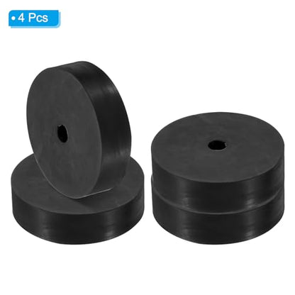 PATIKIL Multi Purpose Rubber Spacer, 4 Pcs 3.1"OD 0.47"ID 0.8"Thickness Neoprene Round Anti-Vibration Isolation Pads Isolator Rubber Bushings Spacer Washer for HVAC Bolts Car Accessories - size: 3.1"OD 0.5"ID 0.8"Thickness