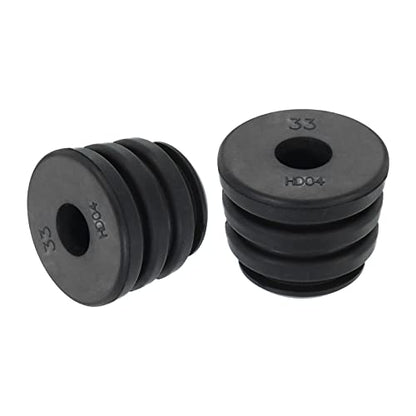 PATIKIL 1.2"x1" Refrigeration Compressor Rubber Mounting Feet, 6 Pack Foot Mount Anti Vibration Pad Replacement for Air Conditioner Refrigerator Electric Motor, Black - size: 1.2" x 1"