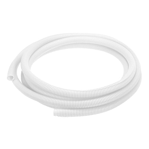 MECCANIXITY Plastic Split Wire Loom Tubing 3/4"(20mm) ID 20FT(6m), White - color: White, size: 3/4"(20mm) ID x 20FT(6m)