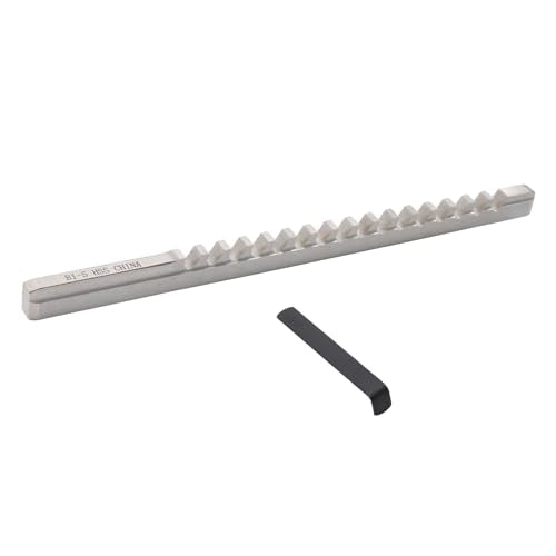 findmall B1-5mm High Speed Steel Keyway Broach Set, with 1 Shim