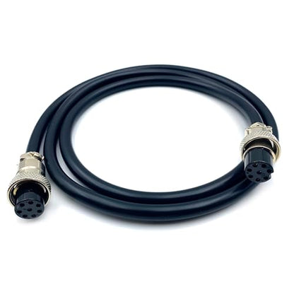 3.28 ft GX20 8 Pin Double Female Cable, GX20 8Pins Female to Female Head Aviation Cordset Electrical Connector Panel Mount Circular Metal Adapter Cordset for Ships 5A 200V 20AWG (1meter) - size: GX20 8Pin