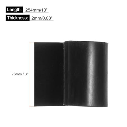 MECCANIXITY Solid Rubber Sheet 3/32" Thick x 3" Wide x 10" Long, Anti-Slip Neoprene Rubber Roofing Material for Gaskets DIY Material, Pads, Seal, Bumpers - size: 3/32" x 3" x 10"