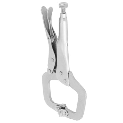 10 Inch Alloy Steel Adjustable Locking Pliers Wide Jaw with Rotating Pads Heavy-Duty Clamp Tool for Welding, Metalworking & Woodworking