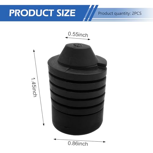 2 PCS Car Hood Buffer Block, Shock-absorbing and Noise-reducing Rubber Limit Support Pad, 90541-15019 Hood Stop Pad Accessories, Compatible with Camry Prado Cruiser FJ Corolla (Black)