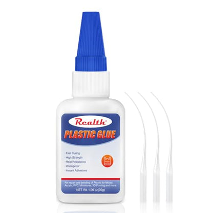 Super Glue for Plastic 30g, Fast Drying, with Anti-Clog Cap - size: 30g, style: Plastic Glue