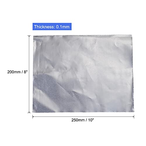 PATIKIL Flexible Graphite Foil Graphite Gasket Sheet Graphite Foil Sheet 250x200x0.1mm, Pack of 5 - size: 250x200x0.1mm