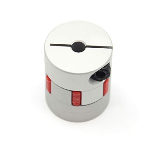 2PCS 5mm to 8mm Aluminium Plum Flexible Shaft Coupling Diameter25mm Length30mm 5x8mm Motor Connector Flexible Coupler for 3D Printer CNC Machine and Servo Stepped Motor（5x8mm） - size: 5x8mm, style: D25 L30