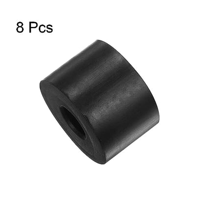 HARFINGTON 8pcs Rubber Spacer 1.2 Inch OD 0.4 Inch ID 0.8 Inch Thick Neoprene Round Anti Vibration Isolation Pads Isolator Rubber Washers Bushings for Home Cars Boat Accessories, Black - size: 10mm x 30mm x 20mm