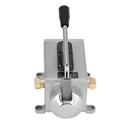 Metal Lubricating Oil Pump, Hand Lubrication 500CC CNC with Double Outlet Port for Punching, Lathe, Cutting, Milling Machines