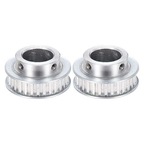MECCANIXITY 2 Pcs Aluminium Timing Pulley, XL 30 Teeth 25mm Bore Synchronous Wheel Timing Belt Pulley 5.08mm Pitch 11mm Slot Width for Belt, CNC Machine, 3D Printer - size: 25x5.08x11mm