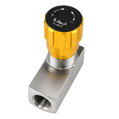 Hydraulic Flow Control Needle Valve 3/8 Inch Npt Ports, 10.57 GPM, 5076 PSI - size: 3/8 Inch