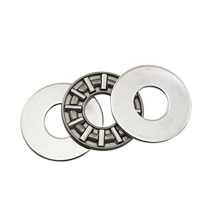 2 Sets AXK1024 Thrust Needle Roller Bearings with Washers 10mm Bore 24mm OD 4mm Width (2 x Bearings + 4 x Washers) - size: AXK1024