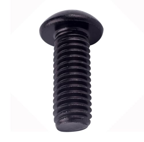 1/4-20 x 1 Button Head Socket Cap Bolts Screws (1/4" to 2" Available), 304 Stainless Steel 18-8, Black Exterior Finish, Allen Hex Drive, Fully Thread,10Pcs - size: 1/4-20 x 1" (10 PCS)