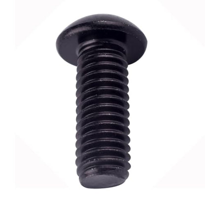 3/8-16 x 1 Button Head Socket Cap Bolts Screws (1/4" to 2" Available), 304 Stainless Steel 18-8, Black Exterior Finish, Allen Hex Drive, Fully Thread,5Pcs - size: 3/8-16 x 1" (5 PCS)