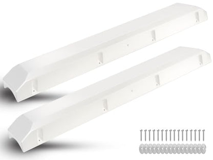 Boat Dock Bumpers for Edge/Piling,Dock Bumpers for Post/Pylon/Straight Edge - style: 2Pack-White