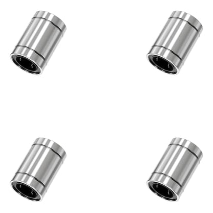 4PCS LM10UU Linear Ball Bearings, 10mm Bore Dia, 19mm OD, 29mm Length with Double Side Rubber Seal Linear Rail for CNC,3D Printer - size: LM10UU Size 10x19x29mm