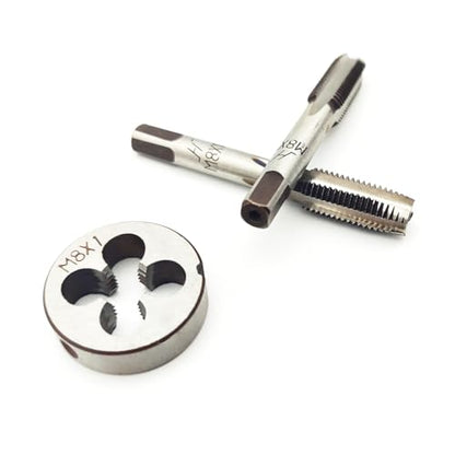AtticZone M8 x 1.0 Metric Hand Thread Tap and Die Set, Right Hand - size: M8x1.0