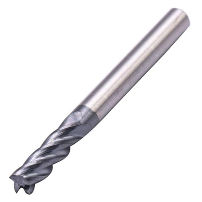 4 Flute Solid Carbide Square End Mill Set(5Pcs, 3/16"), AlTiN Coated - size: 3/16 in