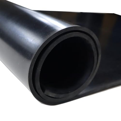 Nitrile Commercial Grade Rubber Sheet, Black, 60A, 0.250" x 36" x 48" - size: 48 x 36 x 0.25 in.