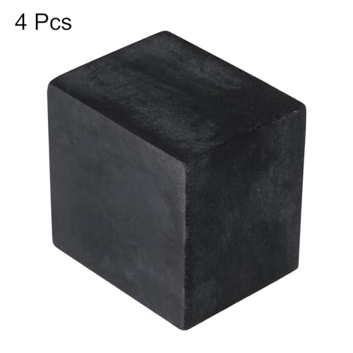 uxcell 50mm 4pcs Rubber Anti-Vibration Hard Pad 40mm Thickness