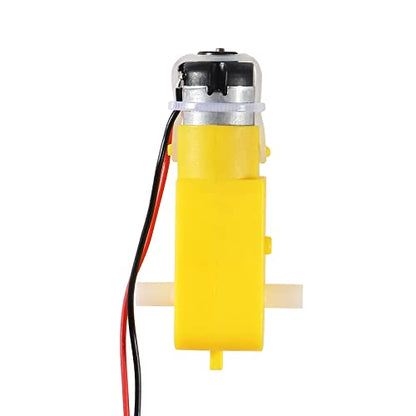 Diann 4pcs TT Motor DC 3-6V Gearbox Motor 200RPM Ratio 1:48 Shaft Motor with 2.54mm Wire for DIY Smart Car Robot - style: 4pcs Motors
