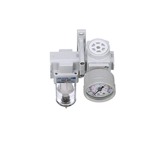 PneumaticPlus SAU220-N02G Air Filter Regulator Combo, 1/4" NPT