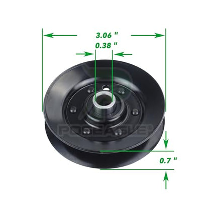 756-04325 Idler Pulley for Craftsman LT2000 Cub Cadet LTX1042 Deck - size: 1x756-04325