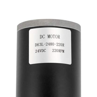 DC Reduction Motor,Gear Reduction Electric Motor,24V 80W 220RPM Electric Gear Motor High Efficiency Brushed DC Motor (Motor Position-Left), SDX20U