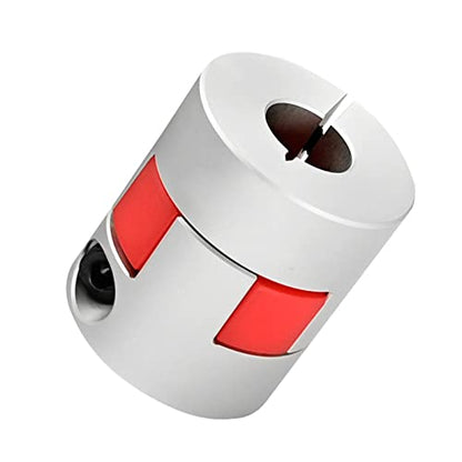 Upgrade D20*L25 Flexible Shaft Coupling 10mm to 10mm Aluminium Plum Connector Flexible Coupler for 3D Printer CNC Machine and Servo Stepped Motor - size: Bore 10mm to 10mm