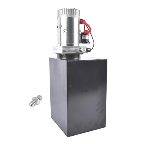 20 Quart 12V DC Hydraulic Power Unit Single Acting Hydraulic Dump Trailer Hydraulic Pump Power-Up Supply Unit 3200 PSI SAE #6 Ports Steel Reservoir for Dump Truck Car Lifting Truck 1.6KW Mustrod - size: 20 Quart Single Acting