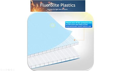 Twin Wall Polycarbonate Greenhouse Panels | Polycarbonate Panels | Greenhouse Panels| Polycarbonate Roof Panels| Hurricane Panels | Clear, Light Weight | 8mm | Custom Size | 1 Pack - style: Custom Size