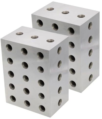 CME Setup Blocks, 23 Holes, 4" × 8" × 6", 2 Pieces - size: 4" x 8" x 6"