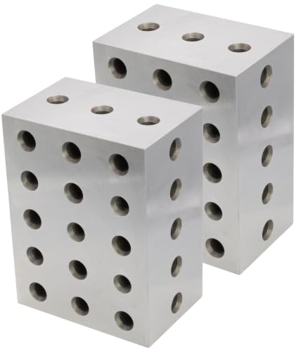 CME Setup Blocks, 23 Holes, 4" × 8" × 6", 2 Pieces - size: 4" x 8" x 6"