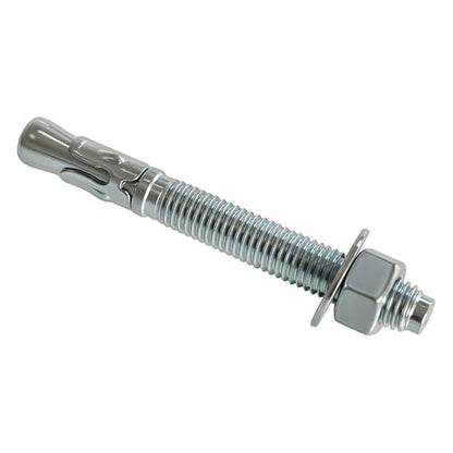 1/2" x 4-1/2" Wedge ANCHORPZ - Concrete Anchor Carbon Steel Wedge Anchor with Excellent Anti-Rust Performance 10PC - size: 1/2"x4-1/2"