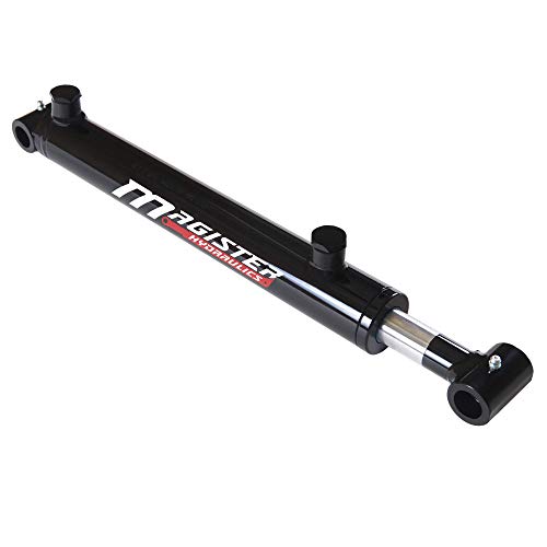Magister Hydraulic Cylinder 2" Bore x 22" Stroke, Welded Hydraulic Ram with Cross Tube Ends, Double Acting Hydraulic Piston 3500 PSI (WCT 2x22) - color: 2" Bore, size: 22" Stroke