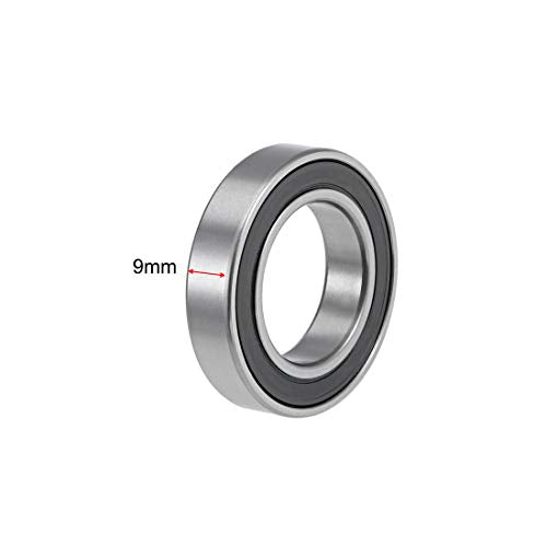 uxcell 6905-2RS Deep Groove Ball Bearings 25mm x 42mm x 9mm Double Sealed Chrome Steel Z2 ABEC1 10pcs - size: 25mm x 42mm x 9mm
