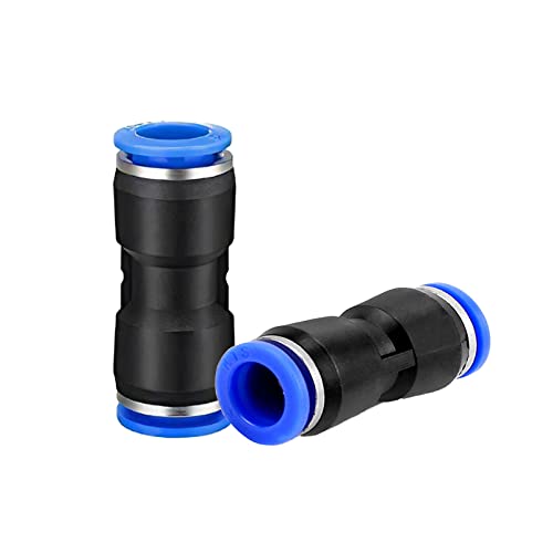 WAFJAMF 10 Pcs 4mm Tube OD Push to Connect Straight Air Line Fitting - size: 4mm OD-10Pcs