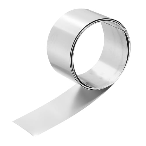 MECCANIXITY 301 Stainless Steel Foil Roll 0.1mmx30mmx2m Silver - size: 0.1mm x 30mm x 2m