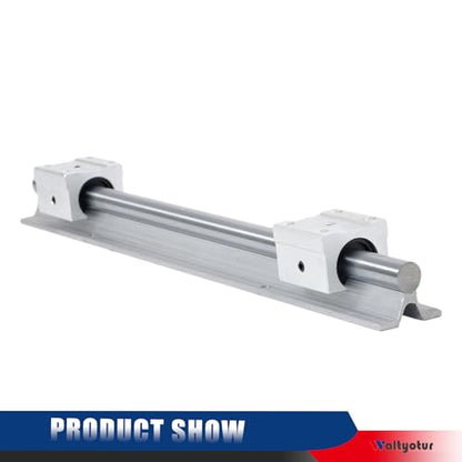 Waltyotur 2 PCS SBR 16-400mm Linear Guideway Rail 4 SBR16UU