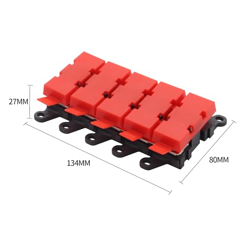 4way Midi Fuse Holder Automotive Marine Boat Car Audio Brass Fuse Blocks Midi Holder 1in 4 Out with 30A 60A 100A Midi Fuses Distribution Block - size: 4way Midi