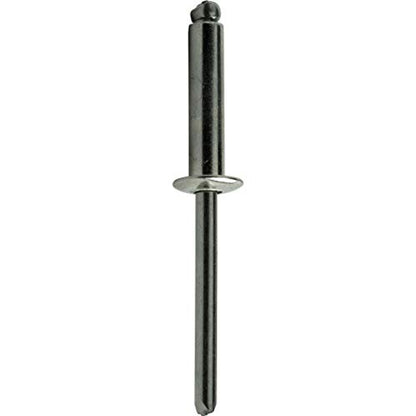 Fastenere Pop Rivets - 1/4" x 1/2" (25pcs) Heavy Duty, Open-End, Stainless Steel, Dome-Head Blind Rivets, Corrosion-Resistant, High Tensile & Shear Strength, 8-8 Gap 0.376"-0.500" - size: 1/4" x 1/2" (8-8) (25 Pack)
