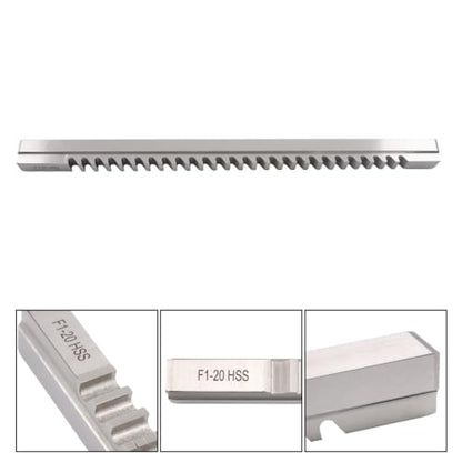 findmall 20mm Keyway Broach, F Push Type, High Speed Steel