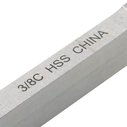 3/8" C Type HSS Keyway Broach 3/8 X 11-3/4" Standard Push Broach with Precision Shims for CNC Lathe Milling Machine Metalworking