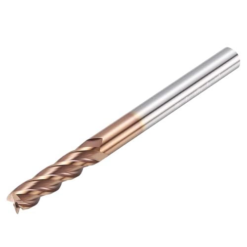 Carbide End Mill 1/4" Dia 1" CL 3" L 1/4" Shank 4 Flute - size: 1/4" Dia - 1" CL - 3" L - 1/4" Shank