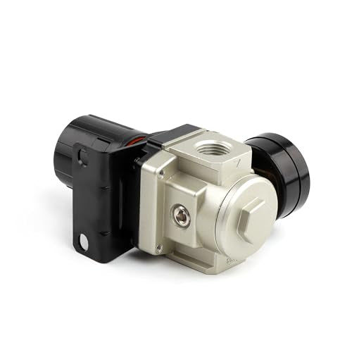 SNS AR4000-N04 Female Thread 1/2 NPT Air Pressure Regulator 0-150 PSI Adjustable,Bracket,Gauge - color: AR, size: 4000-N04