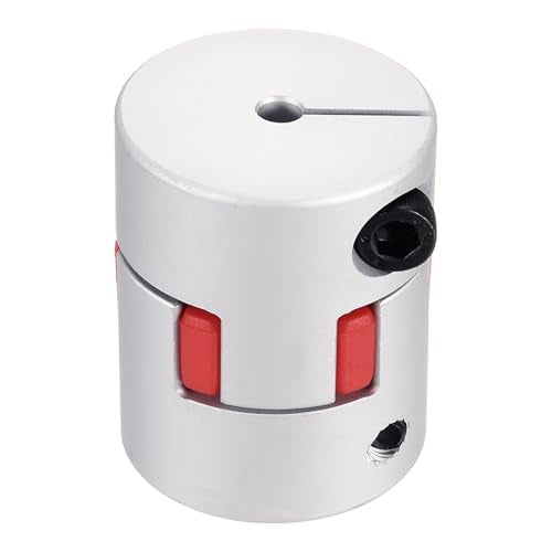 MECCANIXITY Aluminum Shaft Coupling 7mm to 8mm Flexible Spider Coupling L50mm x D40mm Coupler Jaw Spider Shaft Joint Connector for 3D Printers DIY Encoder CNC Router Milling Machine - size: 7mm to 8mm