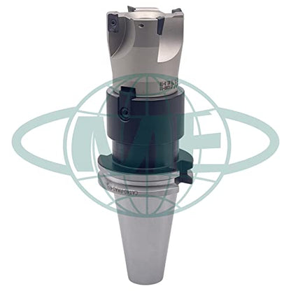 CME 2" 90° Indexable Face Mill w/ CAT40 Arbor, R390 Inserts Included, 4 Flutes