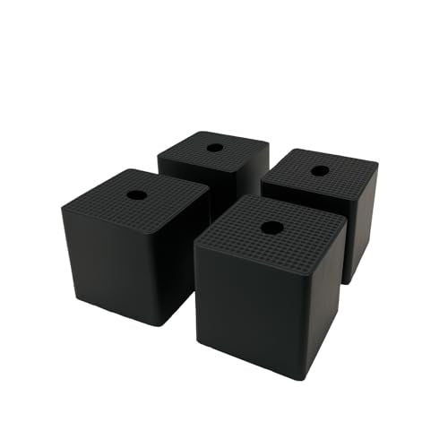 4 Pack 2×2×2 Inch Thick Rubber Anti-Vibration Pads & Shock Absorbing Pads - size: 50X50X50mm